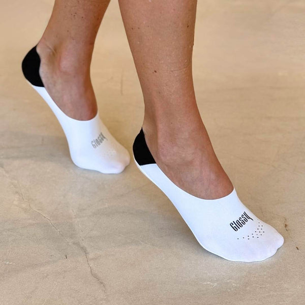 MEIA INVISIVEL BRANCO/PRETO
