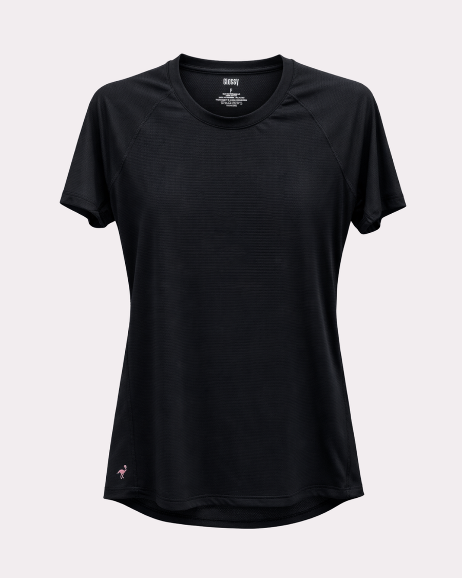 T-SHIRT RAGLAN PRETO