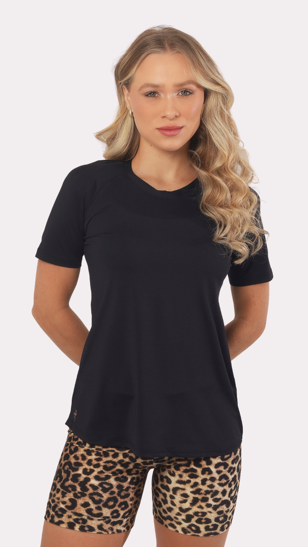 T-SHIRT RAGLAN PRETO