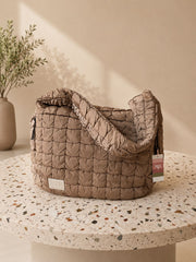 BOLSA PUFFER CASTANHO