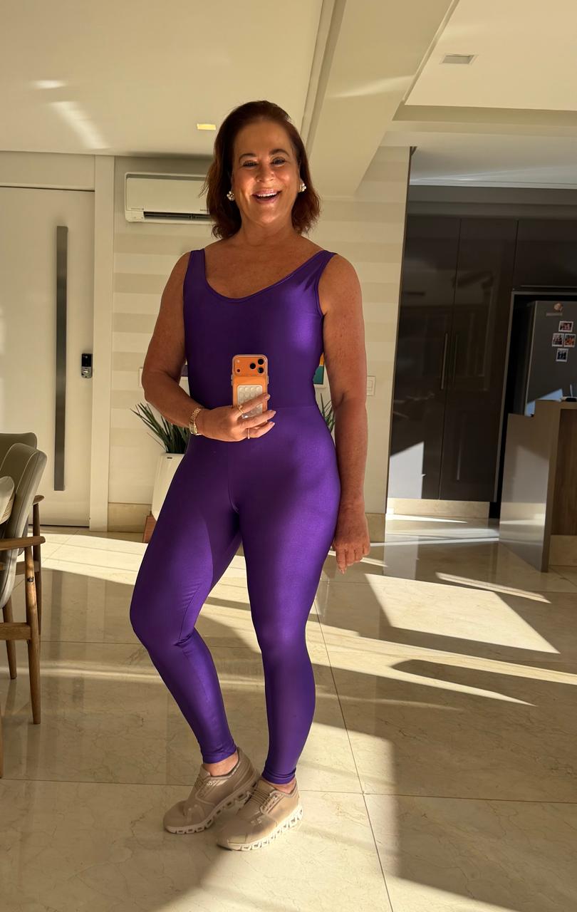 MACACÃO GLOSSY REGATA  IPÊ ROXO